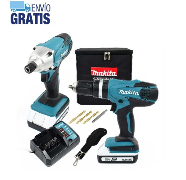 Kit Rotomartillo + Atornillador 18V + Baterias