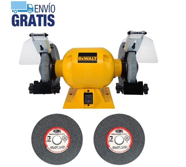 Esmeril de Banco 6" + 2 Ruedas para Esmerilado Austromex