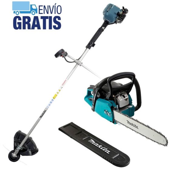 Desbrozadora 1 HP + Motosierra 2.3 Hp