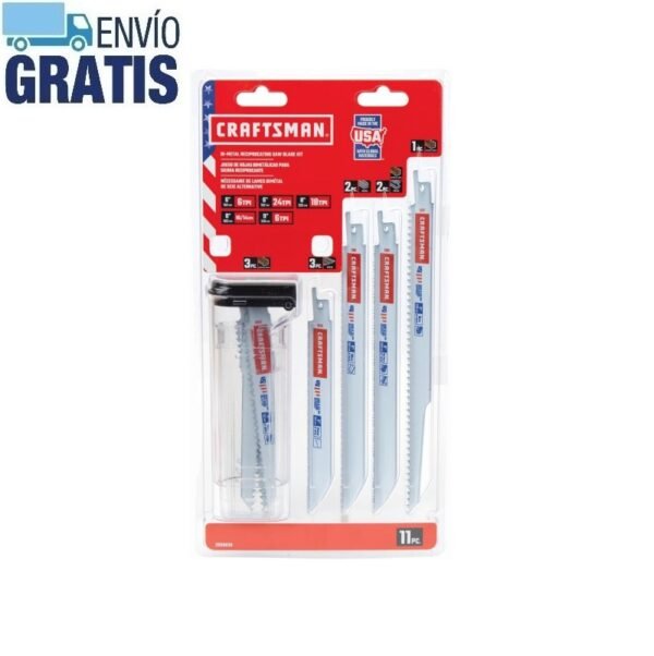 Kit De Hoja De Sierra Recíproca Con Estuche (11 Piezas) Craftsman 2058838 - Imagen 2