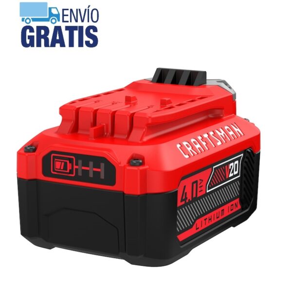 Batería de iones de litio V20 4.0Ah y cargador Craftsman CMCB204-CK - Imagen 2