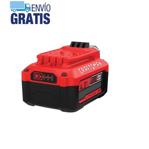 Batería de Ion Litio de V20 de 4 Ah Craftsman CMCB204 - Imagen 5