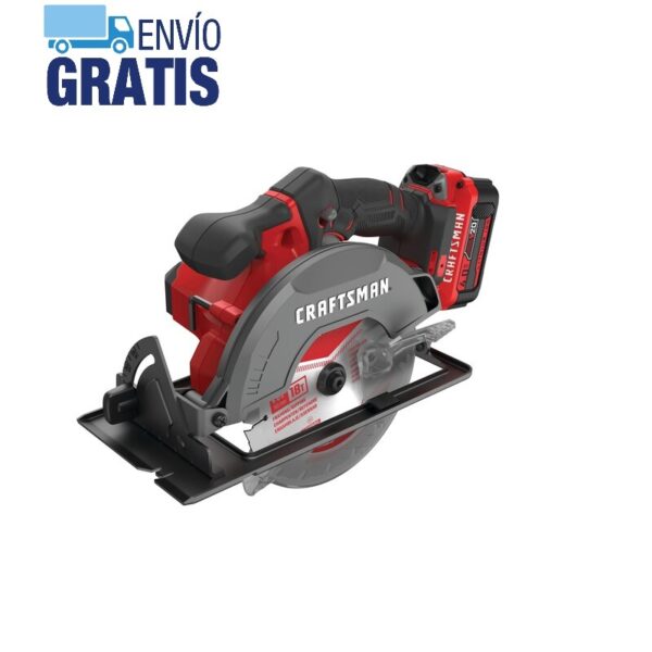 Kit de sierra circular inalámbrica de 6-1/2 pulgadas Craftsman CMCS500M1 - Imagen 3