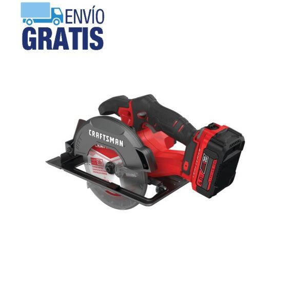 Kit de sierra circular inalámbrica de 6-1/2 pulgadas Craftsman CMCS500M1 - Imagen 5