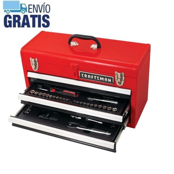 Juego de herramientas mecánicas 104 piezas y cajonera Craftsman CMMT45068