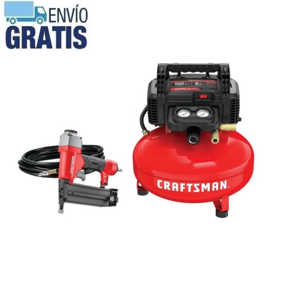 Kit clavadora Brad y compresor de aire Craftsman CMEC1KIT18
