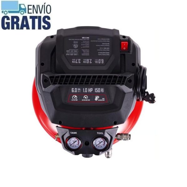 Compresor de aire tipo panqueque 6 galones Craftsman CMXECXA02106410 - Imagen 3