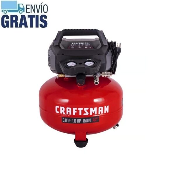 Compresor de aire tipo panqueque 6 galones Craftsman CMXECXA02106410 - Imagen 2