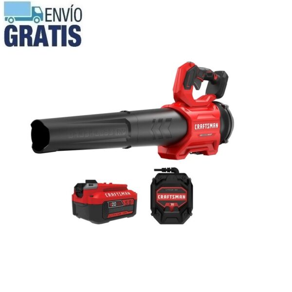 Soplador De Hojas Axial Inalámbrico V20 Brushless Craftsman CMCBL730P1