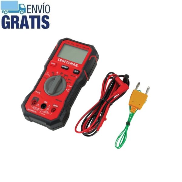 Multímetro Digital Automático MAX De 600V Craftsman CMMT14171 - Imagen 3